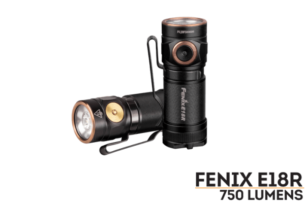 FENIX E18R LED FLASHLIGHT BLACK